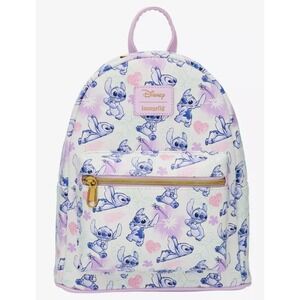 Loungefly Disney Stitch Tropical Heart Pastel‎ Mini Backpack